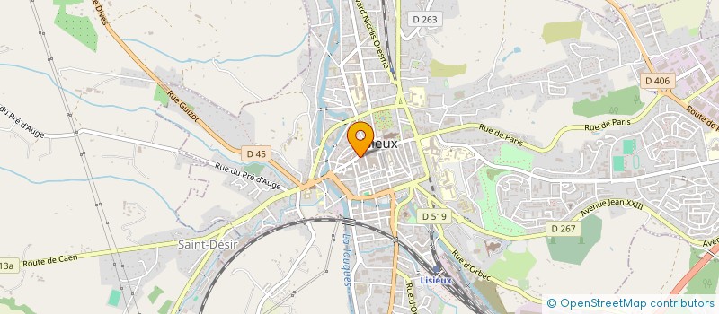 localisation de l'entreprise BT ASSOCIES à LISIEUX