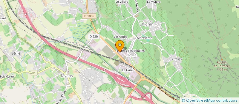 localisation de l'entreprise BT AUTO  CHIGNIN