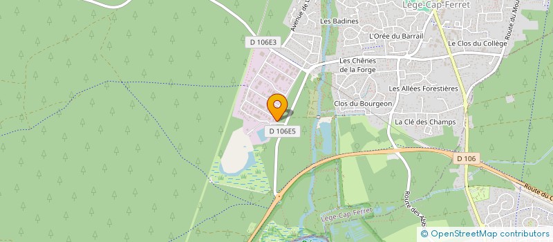 localisation de l'entreprise BT BOIS  LEGE-CAP-FERRET