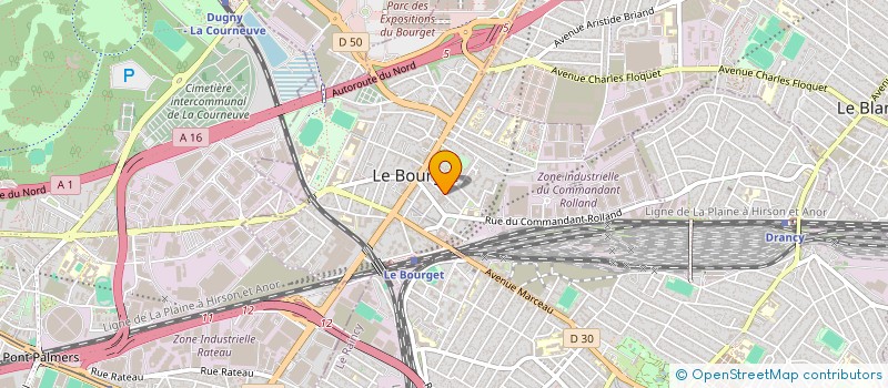 localisation de l'entreprise BT CAR  LE BOURGET