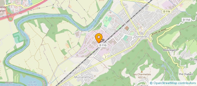 localisation de l'entreprise BT CHARPENTE à DOMENE