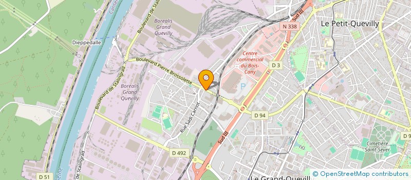 localisation de l'entreprise BT CONSEIL  LE GRAND-QUEVILLY