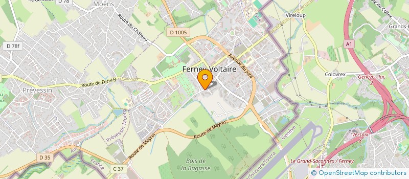 localisation de l'entreprise BT CONSTRUCTION à FERNEY-VOLTAIRE