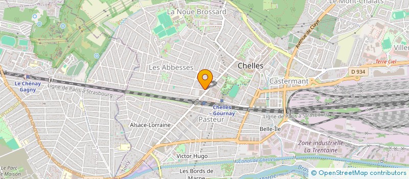 localisation de l'entreprise BT CONSULTANT à CHELLES