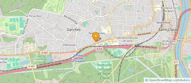 localisation de l'entreprise BT CONSULTING à GARCHES