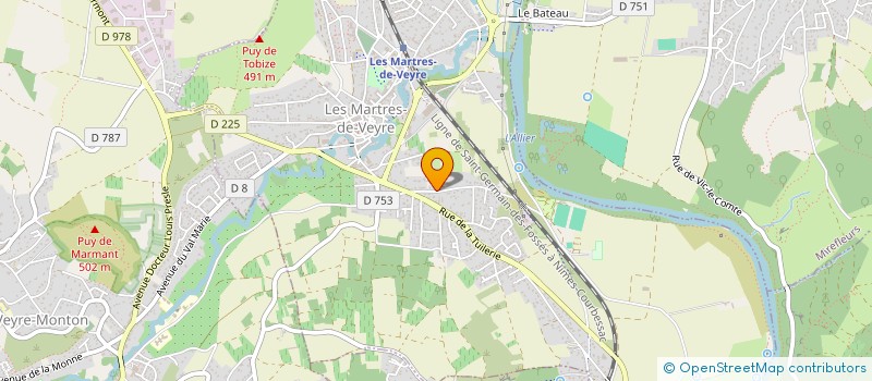 localisation de l'entreprise BT DISTRIBUTION  LES MARTRES-DE-VEYRE