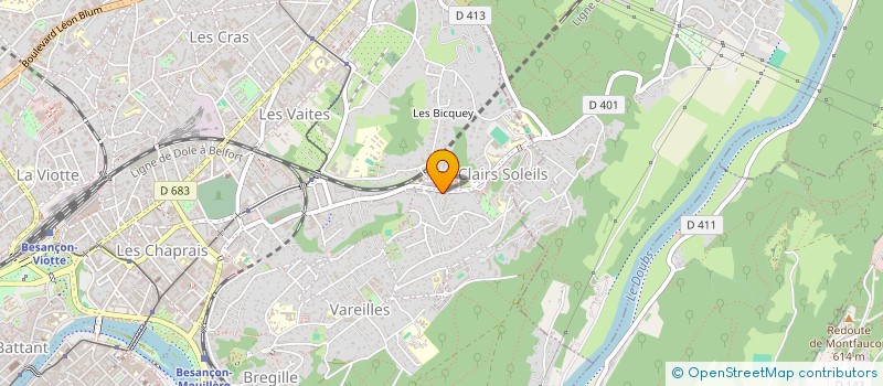 localisation de l'entreprise BT ELEC 25 à BESANCON
