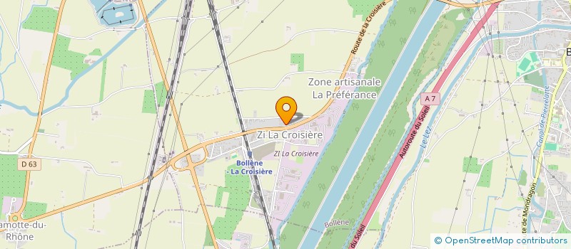 localisation de l'entreprise BT FACADES à BOLLENE