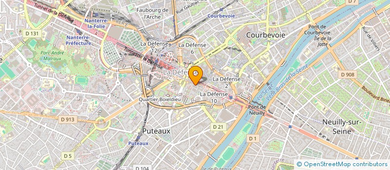 localisation de l'entreprise BT FRANCE à PUTEAUX