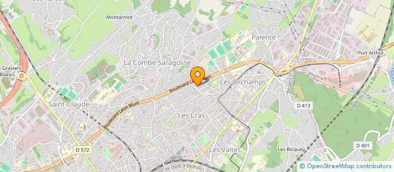 localisation de l'entreprise BT GENERAL SERVICE  BESANCON