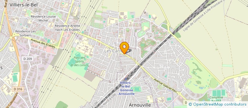 localisation de l'entreprise BT GLOBAL  VILLIERS-LE-BEL