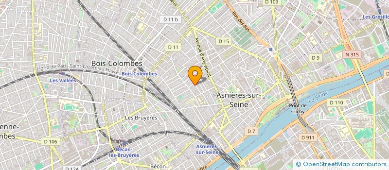 localisation de l'entreprise BT IMMO à ASNIERES-SUR-SEINE