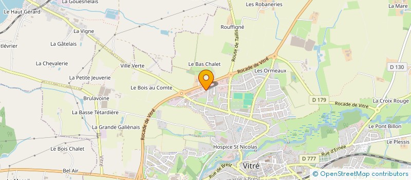 localisation de l'entreprise BT IMMOBILIERE  VITRE