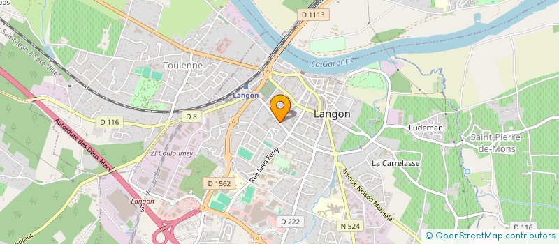 localisation de l'entreprise BT INVEST à LANGON