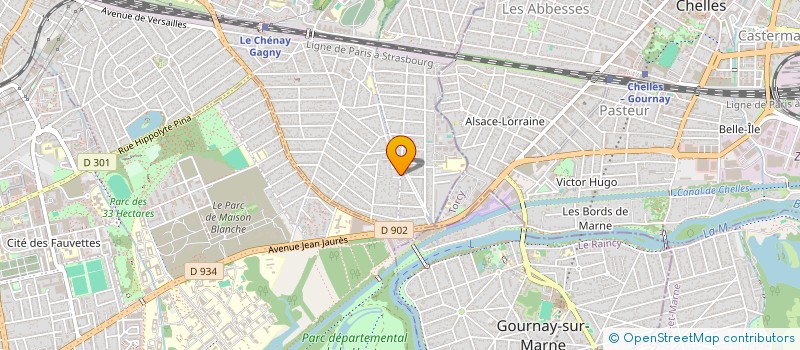 localisation de l'entreprise BT INVEST à GAGNY