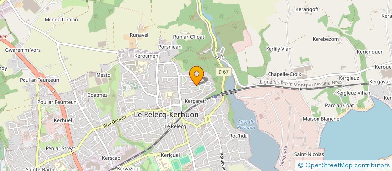 localisation de l'entreprise BT INVEST  LE RELECQ-KERHUON