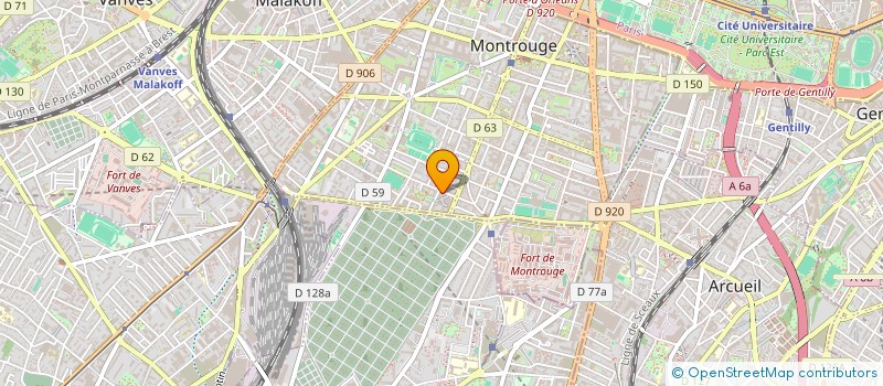 localisation de l'entreprise BT INVESTISSEMENT  MONTROUGE