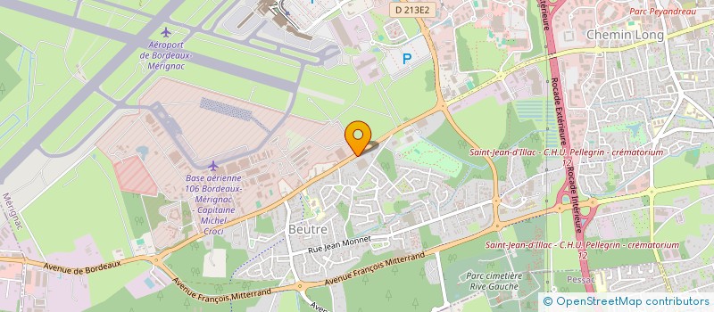 localisation de l'entreprise BT LOCATION à MERIGNAC