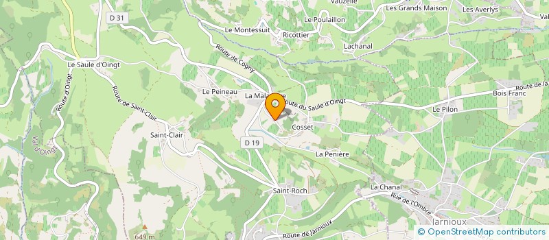 localisation de l'entreprise BT MACONNERIE  VILLE-SUR-JARNIOUX