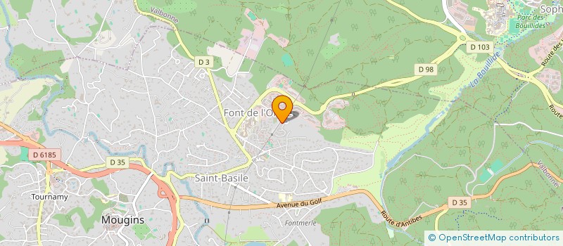 localisation de l'entreprise BT MANAGEMENT à MOUGINS