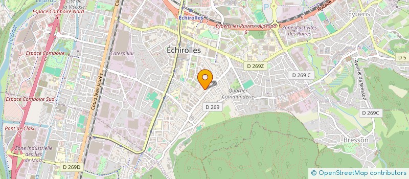 localisation de l'entreprise BT MULTISERVICES à ECHIROLLES