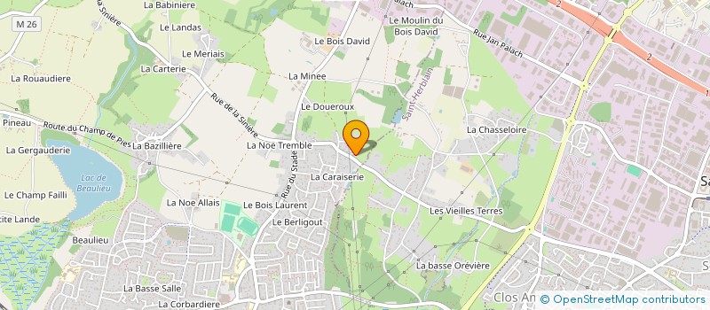 localisation de l'entreprise BT PLOMBERIE CHAUFFAGE ELECTRICITE à SAINT-BARTHELEMY-D'ANJOU