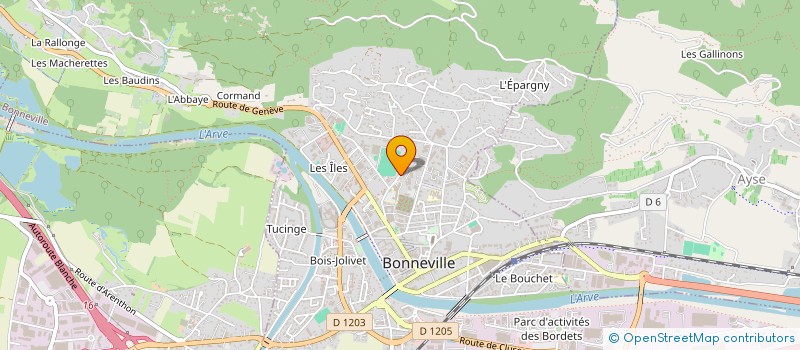 localisation de l'entreprise BT PRESTA  BONNEVILLE