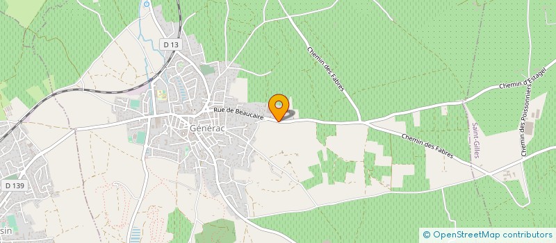 localisation de l'entreprise BT PRESTATIONS AGRICOLES à GENERAC