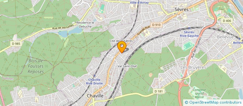 localisation de l'entreprise BT PREVENTION à CHAVILLE