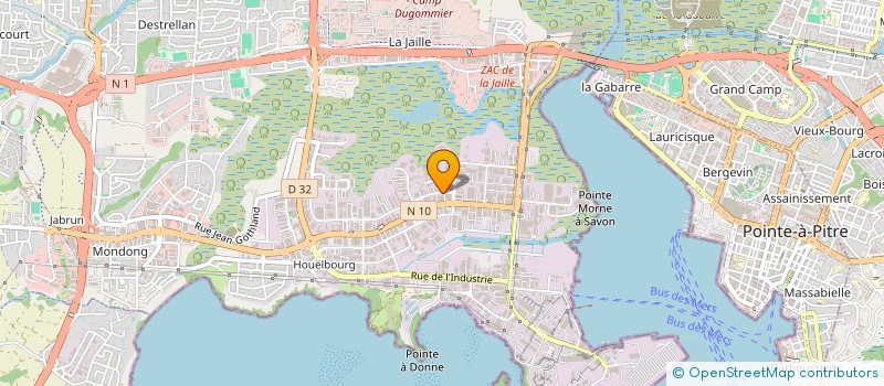 localisation de l'entreprise BT PRO SA  BAIE-MAHAULT