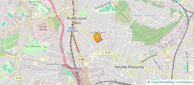 localisation de l'entreprise BT PROTEC à ROSNY-SOUS-BOIS