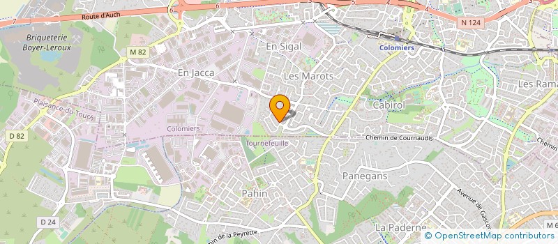 localisation de l'entreprise BT SECURITY à COLOMIERS