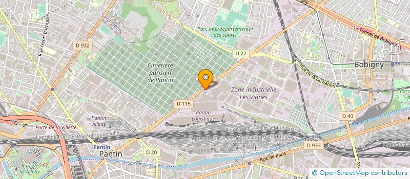 localisation de l'entreprise BT SERIGRAPHIC à BOBIGNY