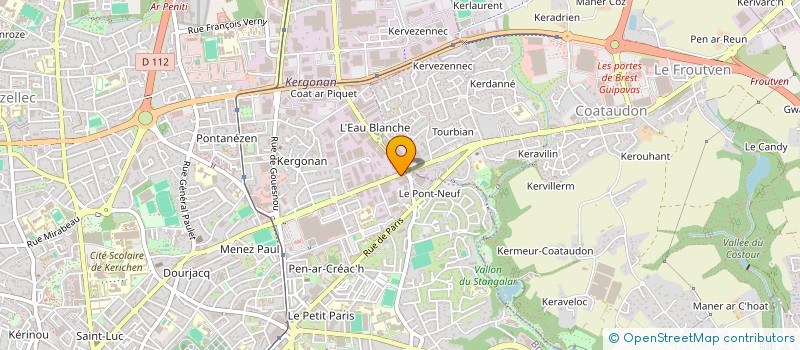 localisation de l'entreprise BT SERVICES à BREST