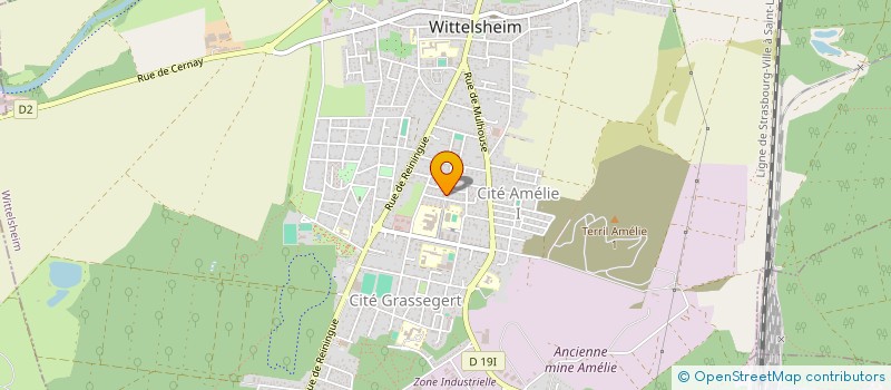 localisation de l'entreprise BT SERVICES à WITTELSHEIM