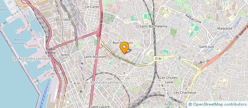 localisation de l'entreprise BT TRAVAUX  MARSEILLE