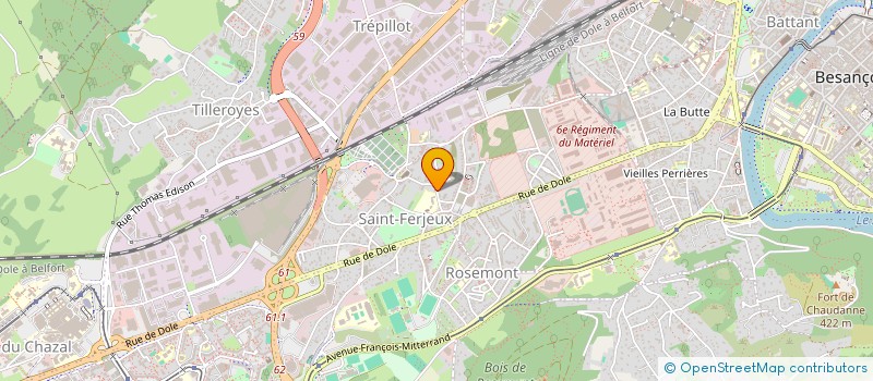 localisation de l'entreprise BTA à BESANCON