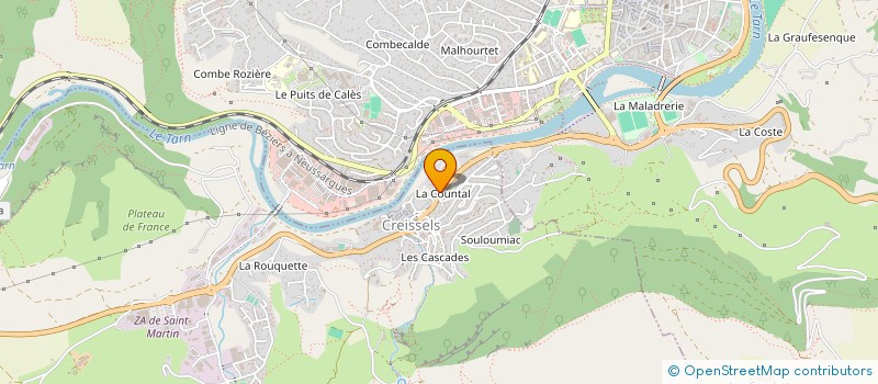 localisation de l'entreprise BTA IMMOBILIER  CREISSELS