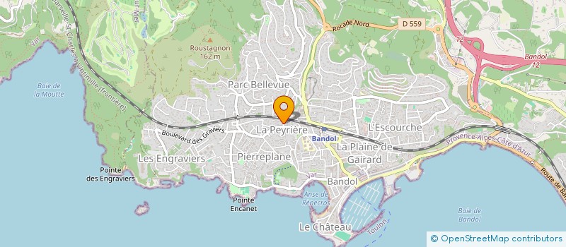 localisation de l'entreprise BTA PROJETS  BANDOL