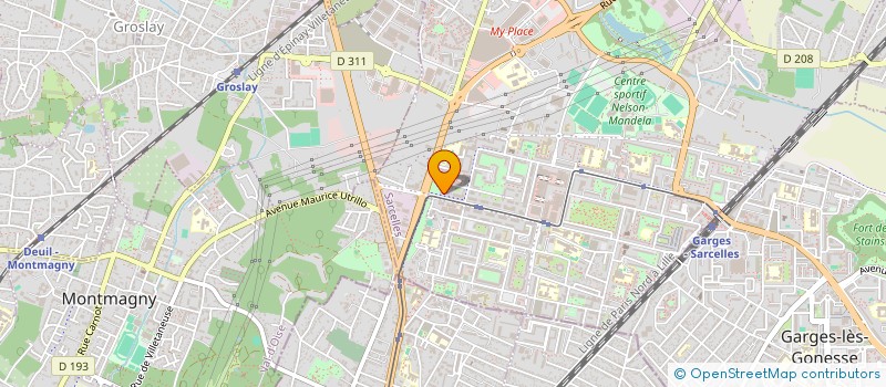 localisation de l'entreprise BTB 26  SARCELLES