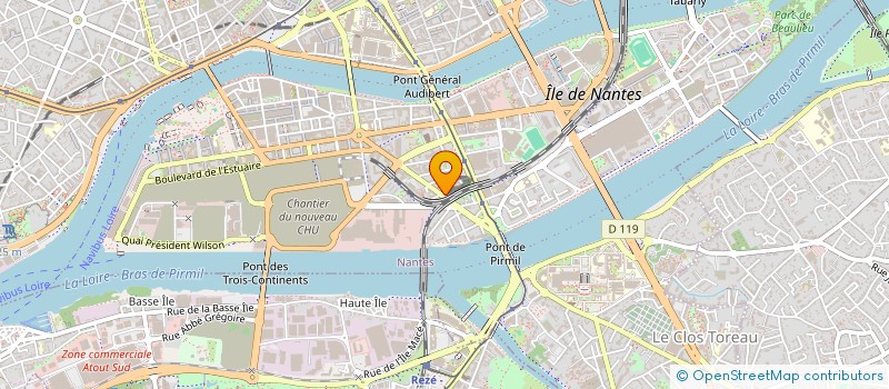 localisation de l'entreprise BTB BUREAU TECHNIQUE BATIMENT à NANTES