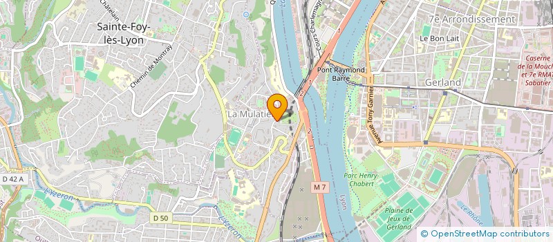 localisation de l'entreprise BTBWEB à LA MULATIERE