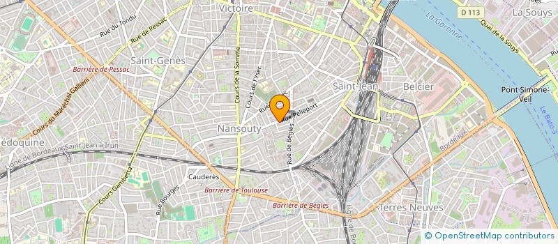 localisation de l'entreprise BTC 33  BORDEAUX