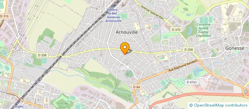 localisation de l'entreprise BTC à ARNOUVILLE