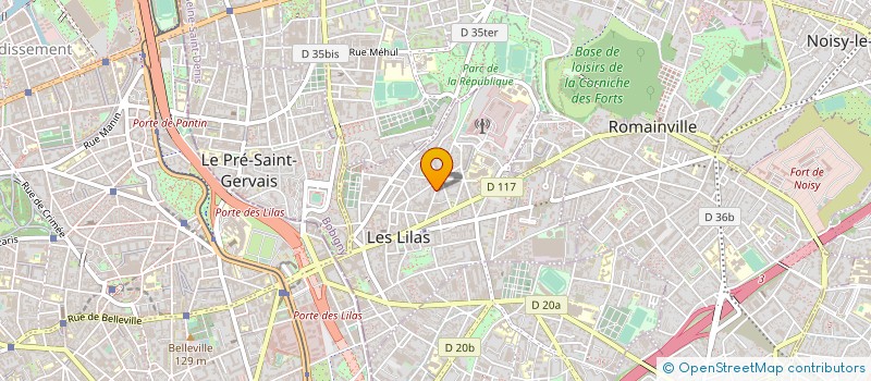 localisation de l'entreprise BTC à LES LILAS