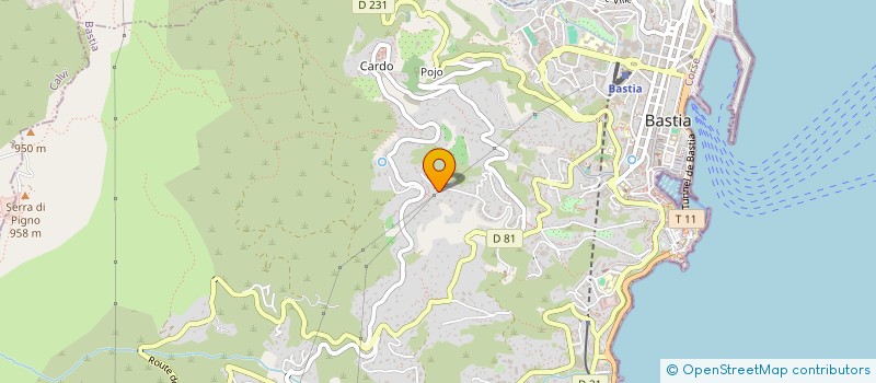 localisation de l'entreprise BTC à BASTIA
