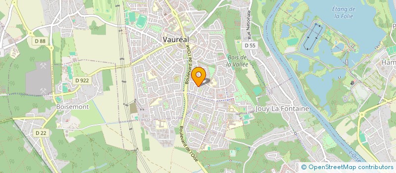 localisation de l'entreprise BTC  VAUREAL