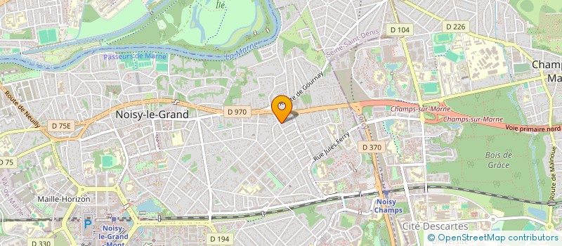localisation de l'entreprise BTC BATIMENT TECHNIQUE CONSTRUCTION à NOISY-LE-GRAND