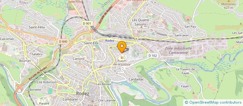 localisation de l'entreprise BTC CHAUFFAGE 12  RODEZ