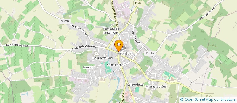 localisation de l'entreprise BTC II à FRONTON